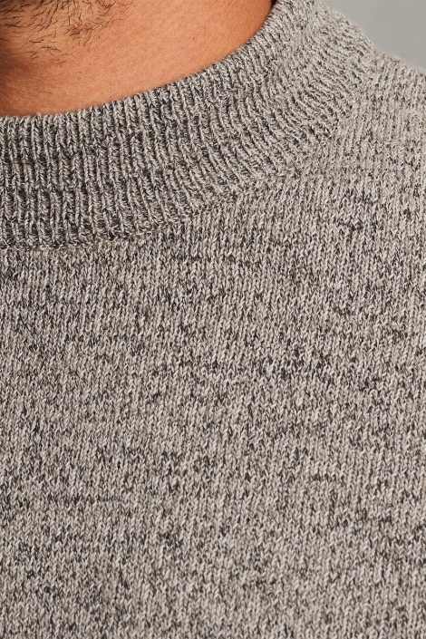 Cast Iron mock neck regular fit cotton mix